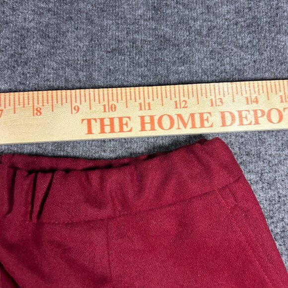 Pendleton Pants Womens 12 Red Made in USA 100% Virgin Wool Trouser Vintage - Picture 11 of 13